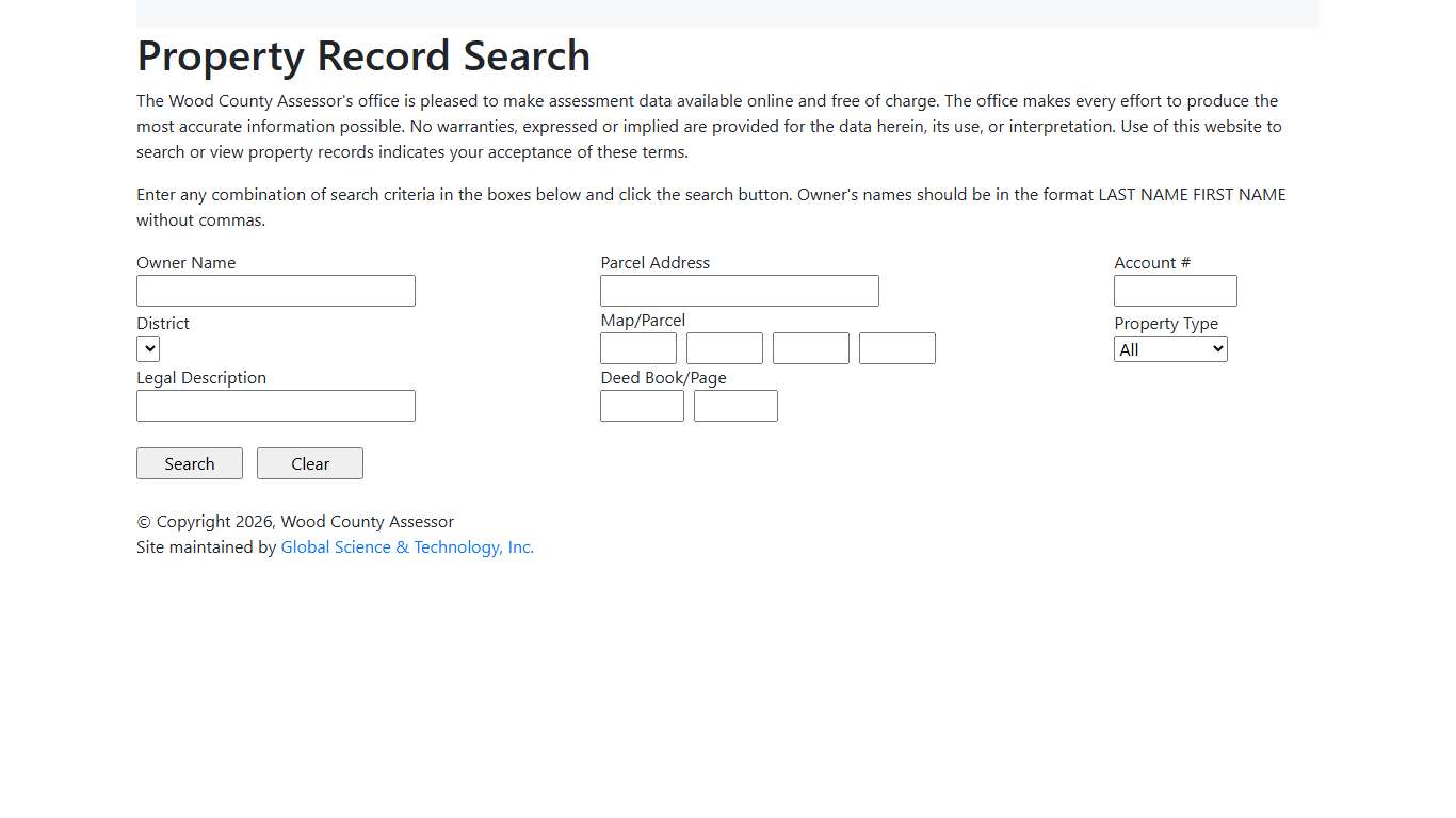 Wood County Assessor's Office